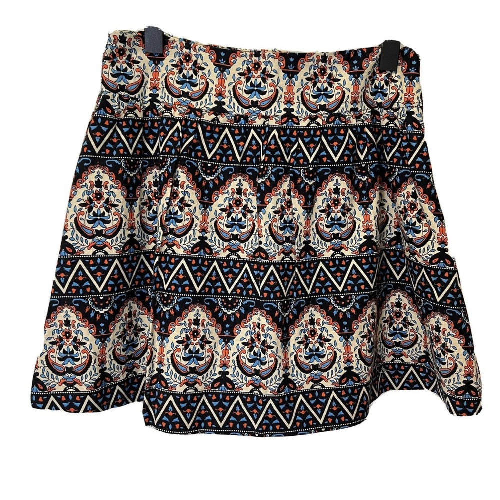 Forever 21 Multicolored Floral Side Zip Lined Short A-Line Skirt Petite Size S/P